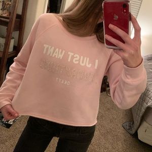 F21 Crop Sweatshirt